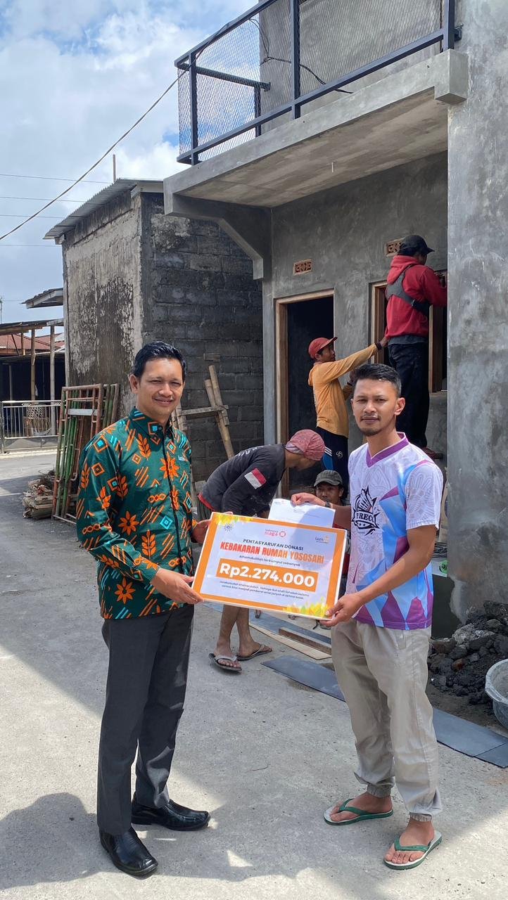 Lazismu Tanggap Bencana Kebakaran di Yososari Kertek
